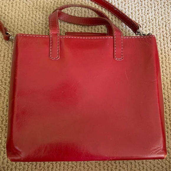Fossil Handbags - Red Leather Fossil Purse